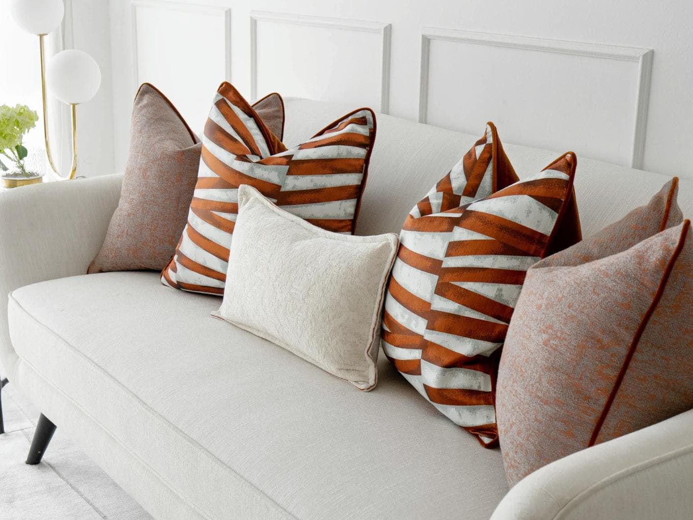 Topaz Bundle bundle - indoor in orange, white and red, shown in a lifestyle right view as image 3