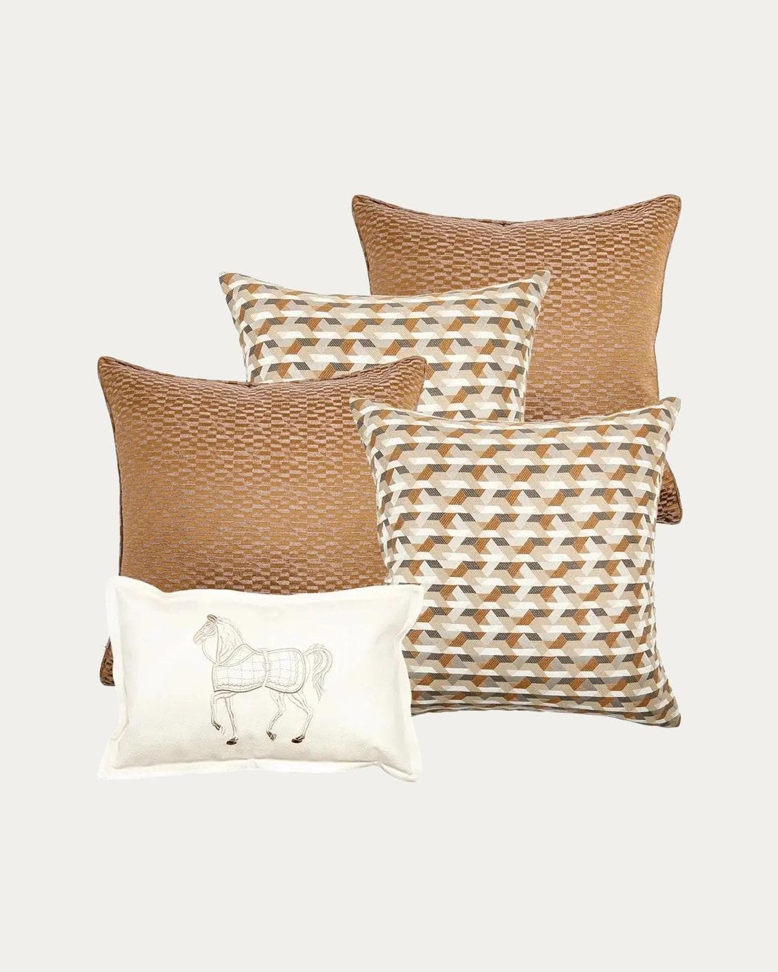 Nerola Bundle bundle - indoor in orange, beige and white, shown in a product front view as image 1