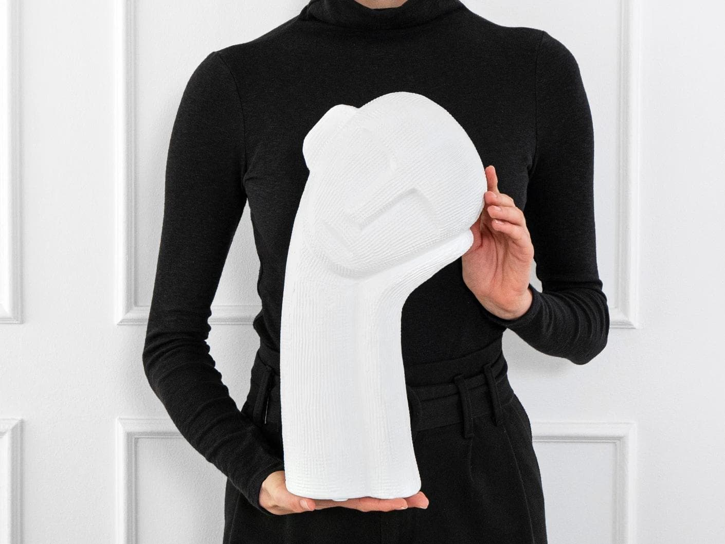 Addie Arneson statues and sculptures in white, shown in a product front view as image 3