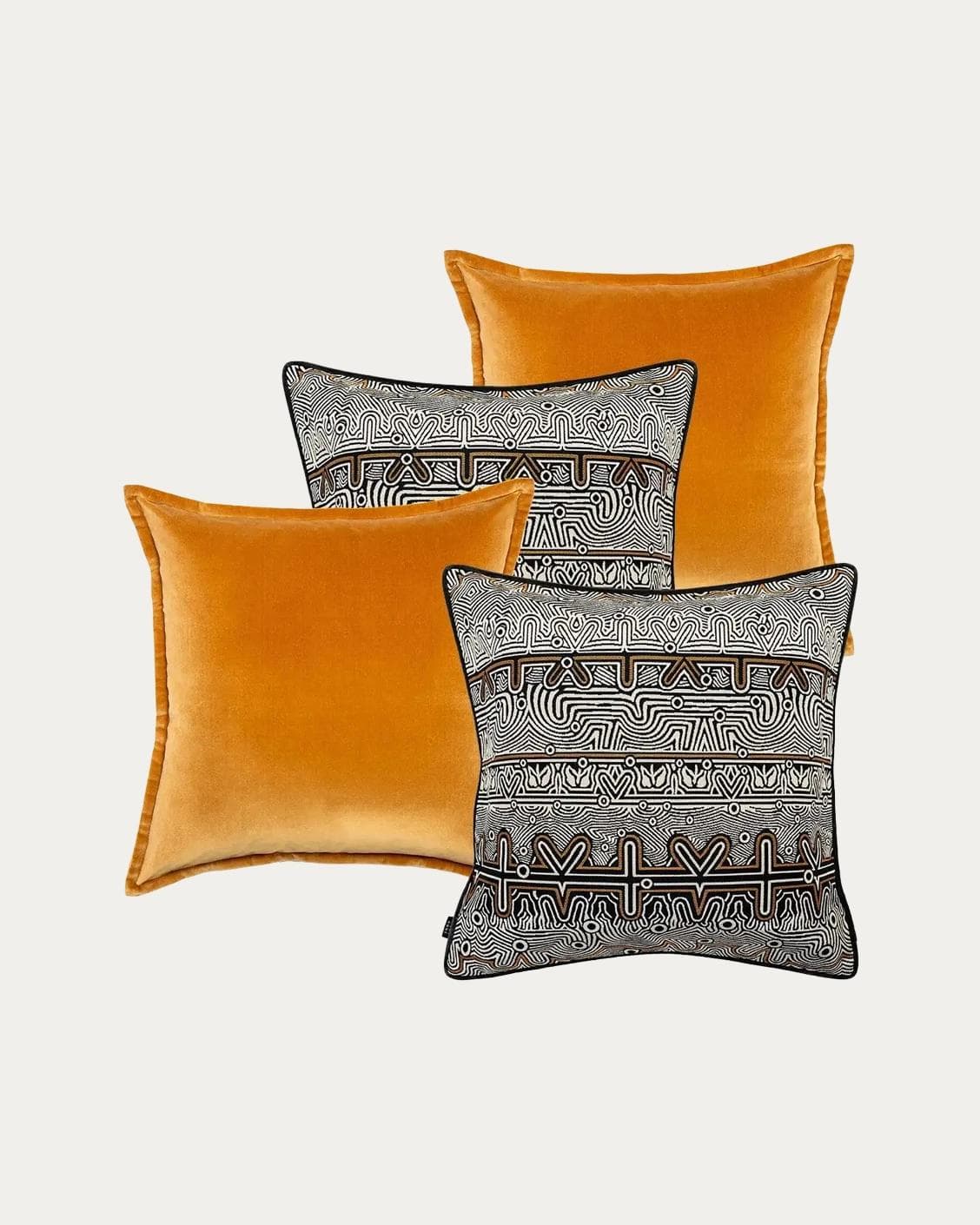 Adin Bundle bundle - indoor in orange, black and silver, shown in a product front view as image 1