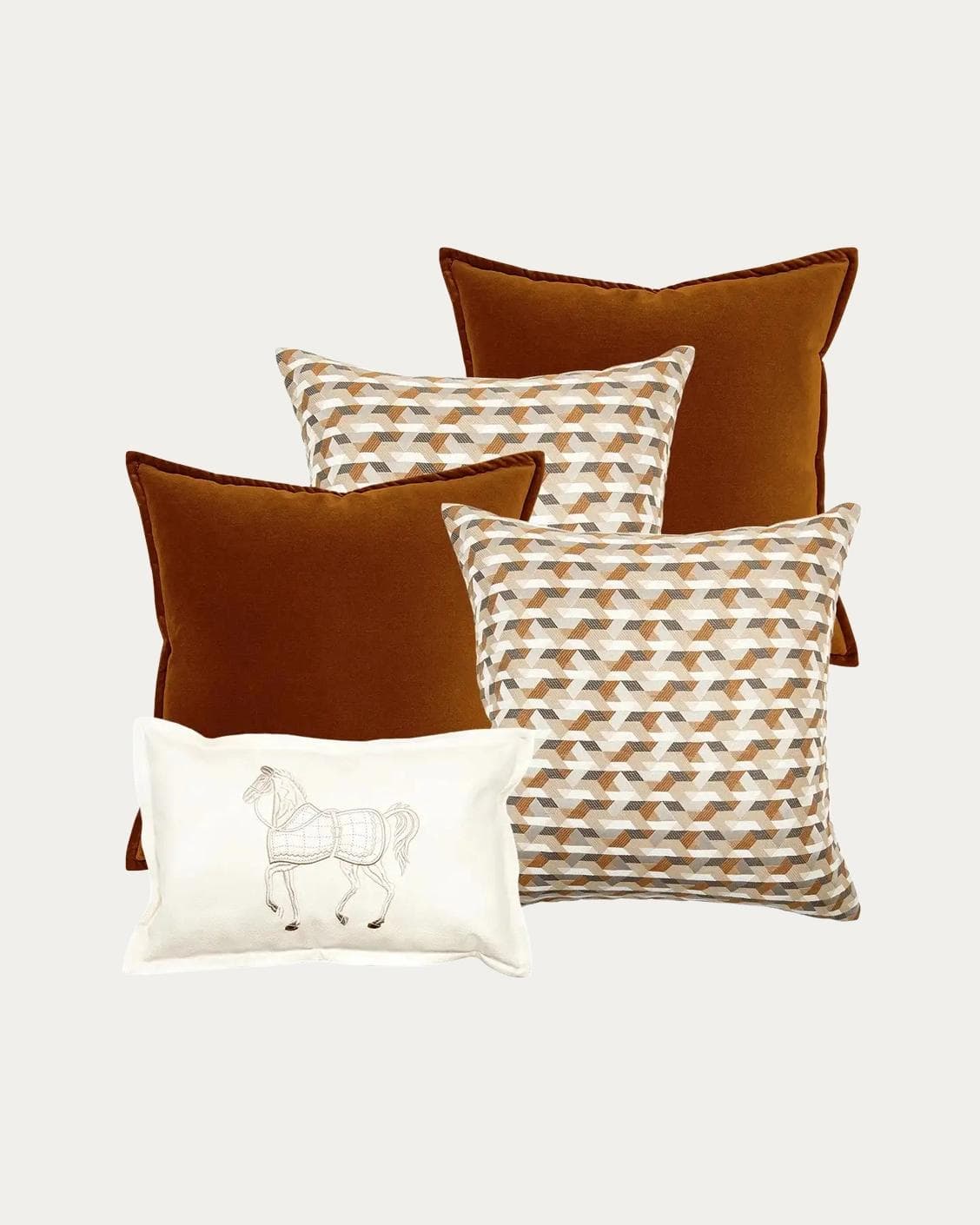 Adira Bundle bundle - indoor in rust, orange, beige and white, shown in a product front view as image 1