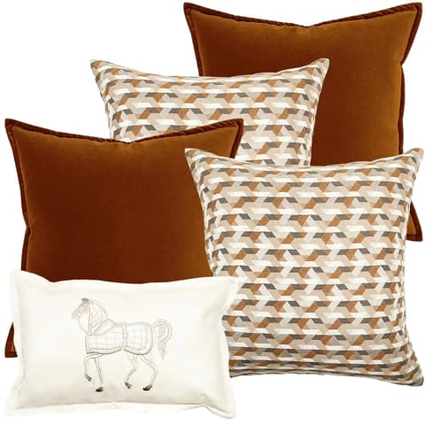 Adira Bundle bundle - indoor in rust, orange, beige and white, shown in a product front view as image 1