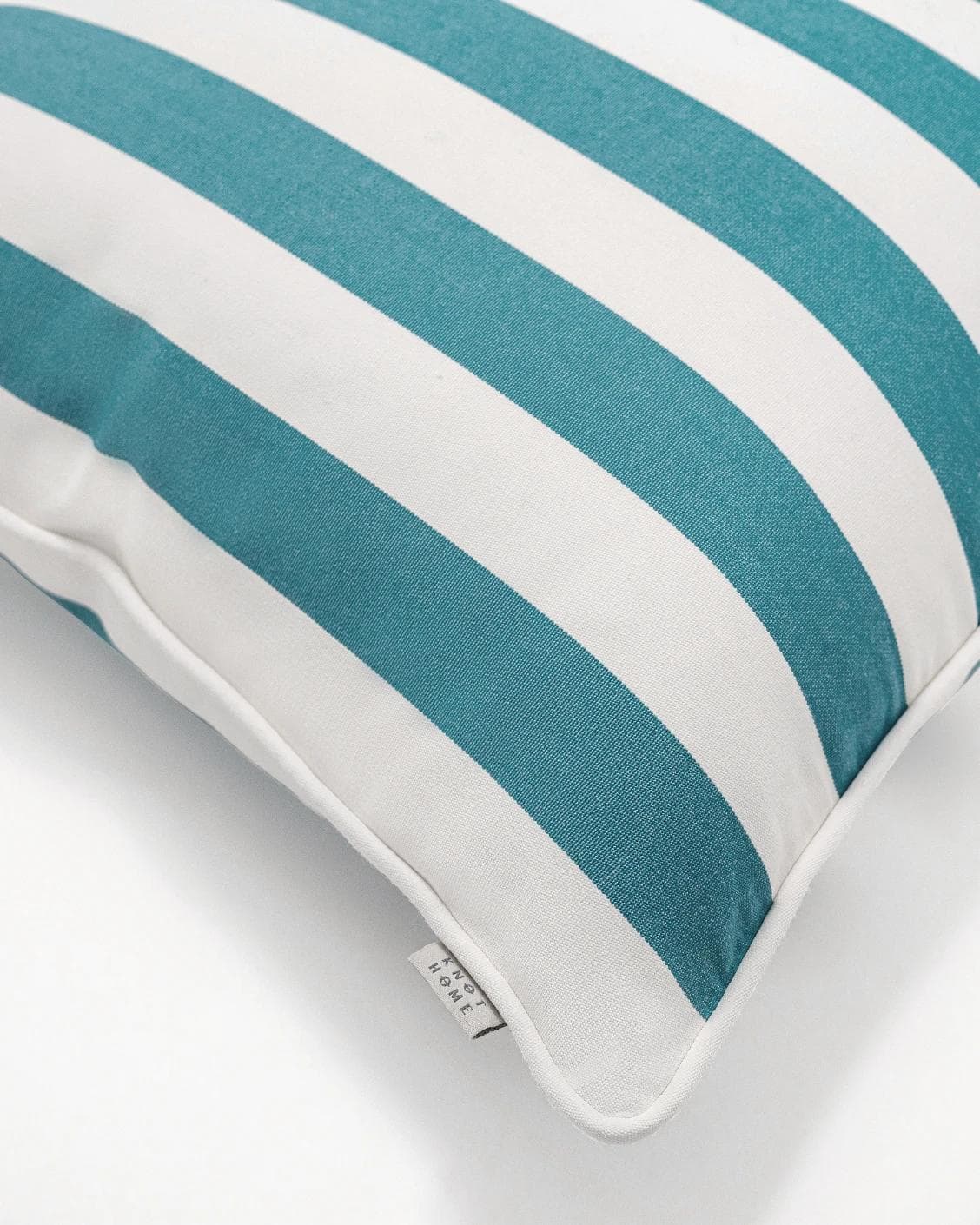 Aelia Azure cushion in blue and soft ivory, shown in a product top view as image 7