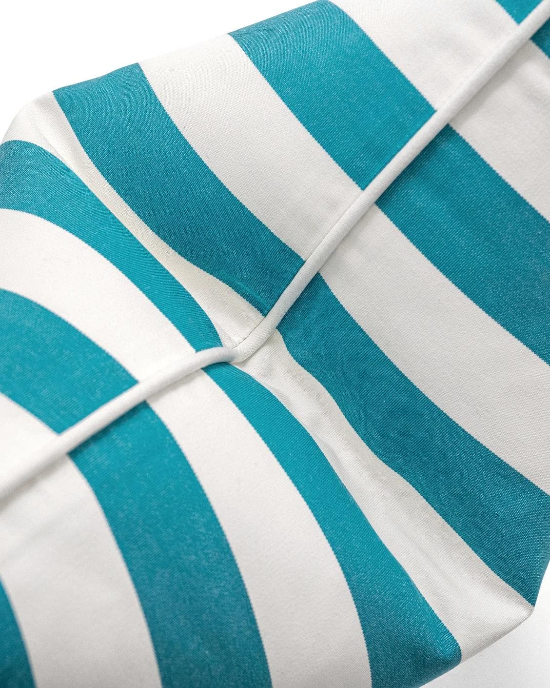 Aelia Azure cushion in blue and soft ivory, shown in a product top view as image 8