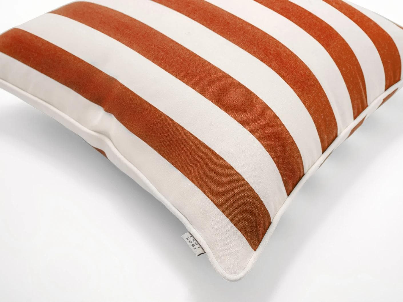 Aelia Coral cushion in orange, shown in a product top view as image 7