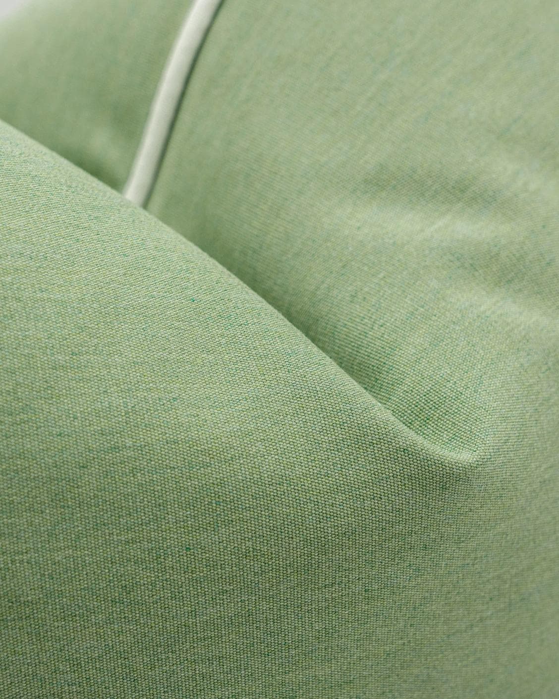 Aelia Fern cushion in forest green and green, shown in a product close-up as image 8