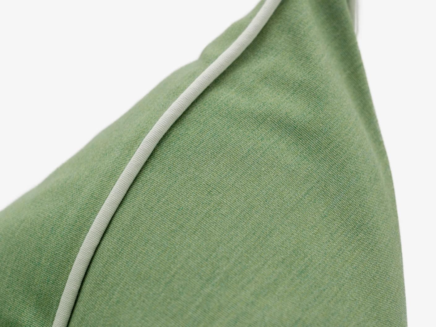 Aelia Fern cushion in forest green and green, shown in a product close-up as image 9