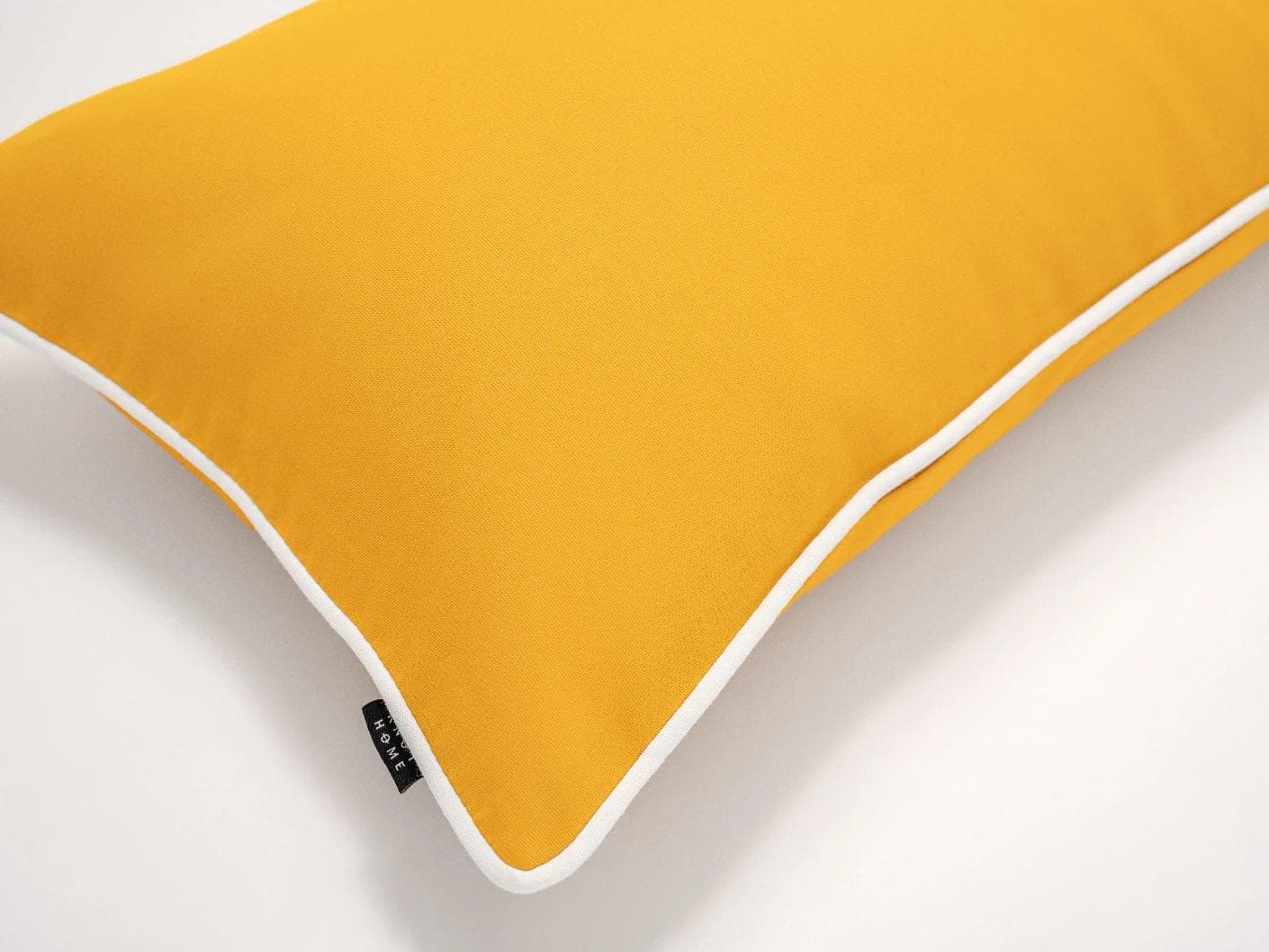 Aelia Klimt II cushion in yellow and ivory, shown in a product top view as image 7