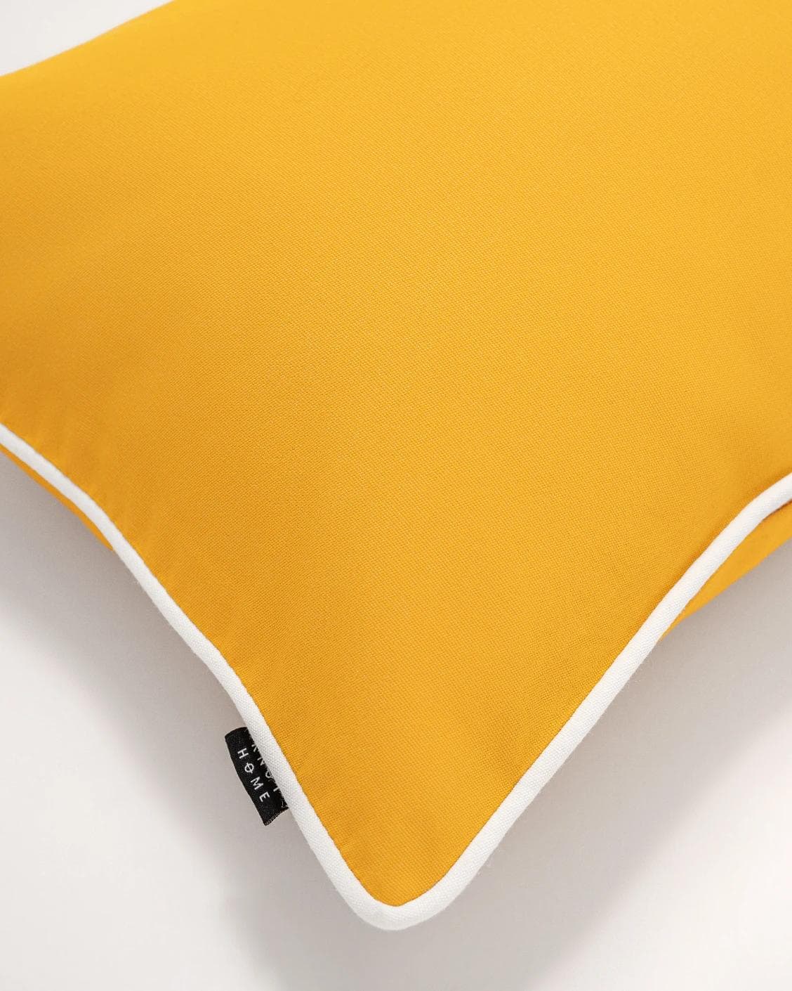 Aelia Klimt II cushion in yellow and ivory, shown in a product top view as image 7