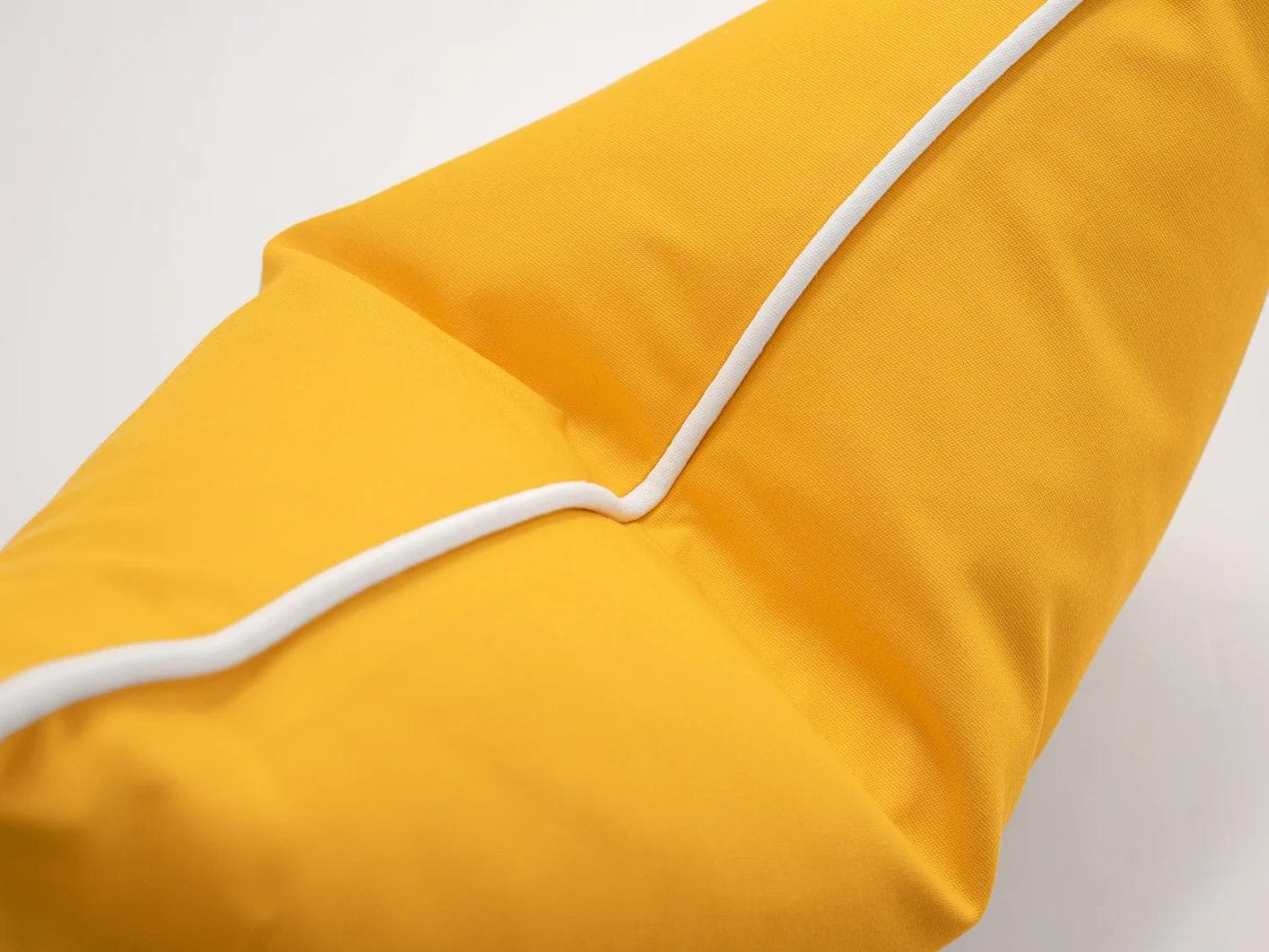 Aelia Klimt II cushion in yellow and ivory, shown in a product top view as image 8