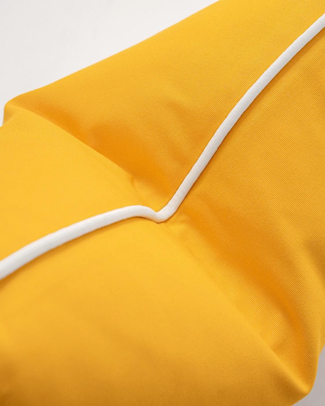 Aelia Klimt II cushion in yellow and ivory, shown in a product top view as image 8