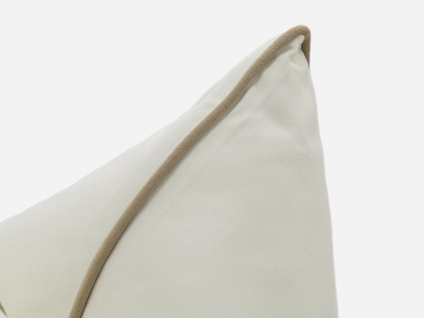 Aelia Linen cushion in ivory, shown in a product close-up as image 7
