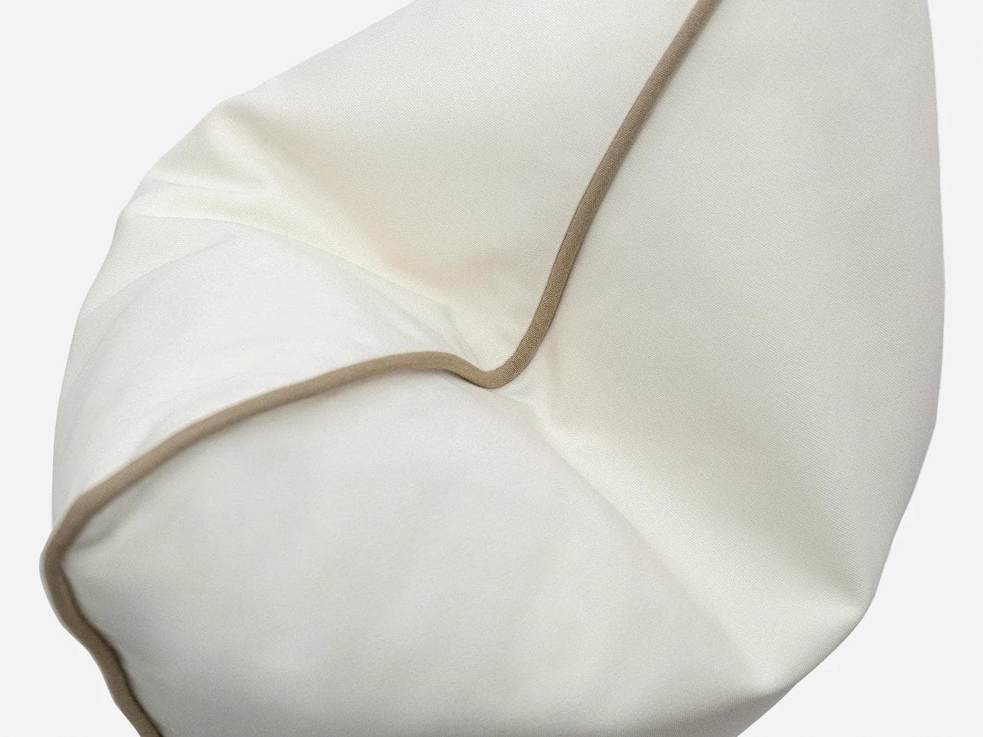 Aelia Linen cushion in ivory, shown in a product top view as image 9