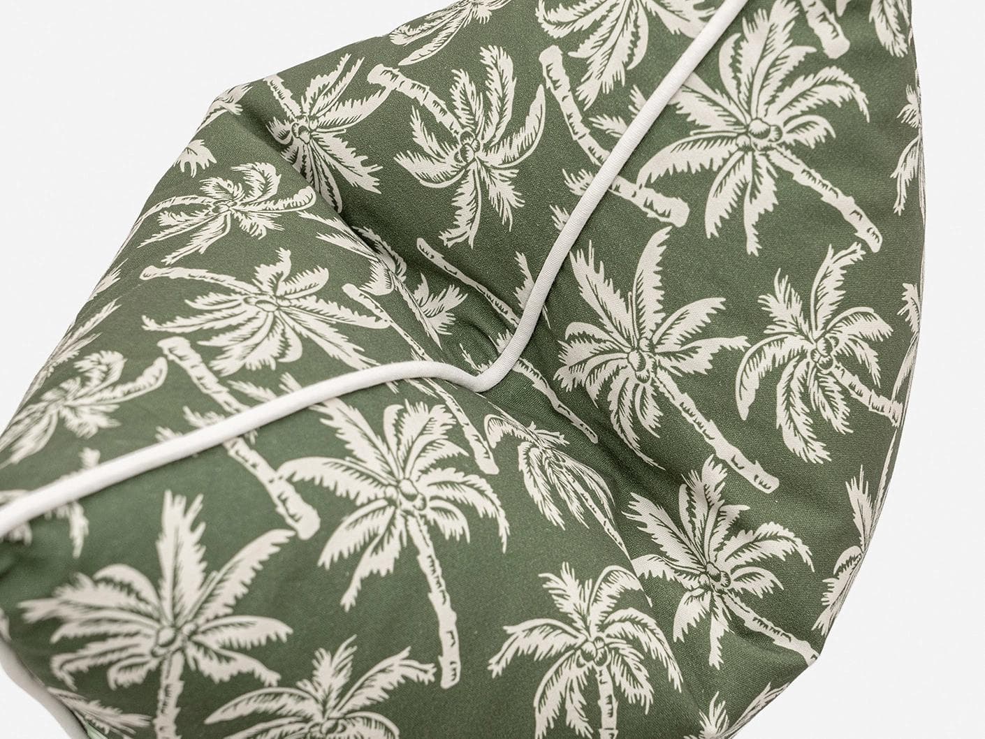 Aelia Palm cushion in green, shown in a product top view as image 10