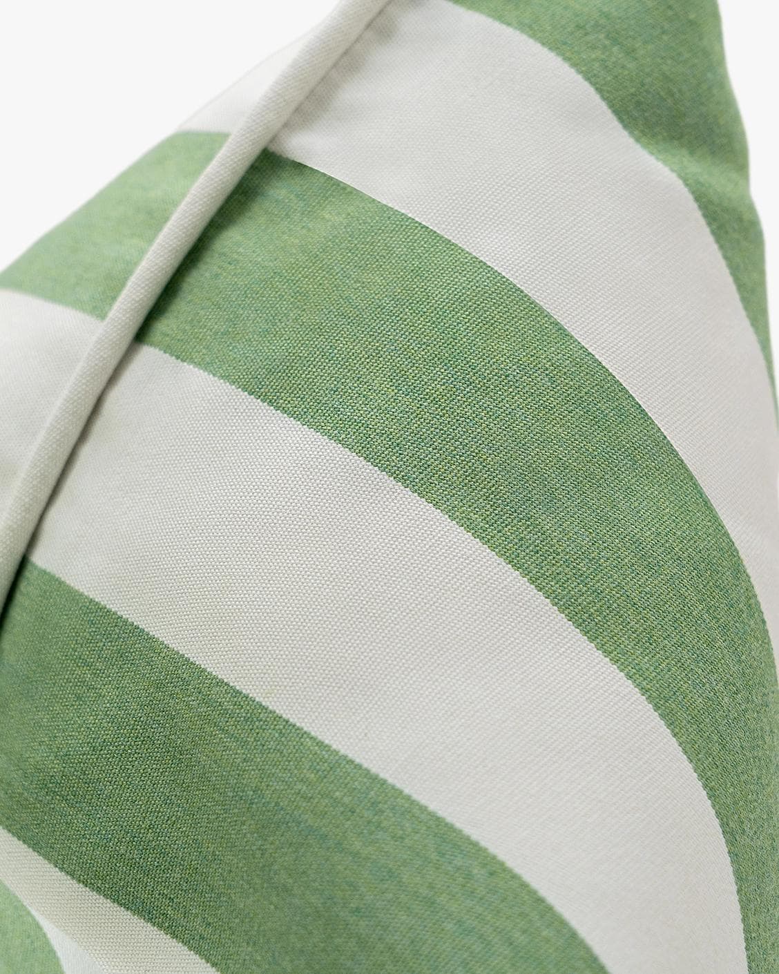 Aelia Pistachio cushion in forest green and green, shown in a product close-up as image 7