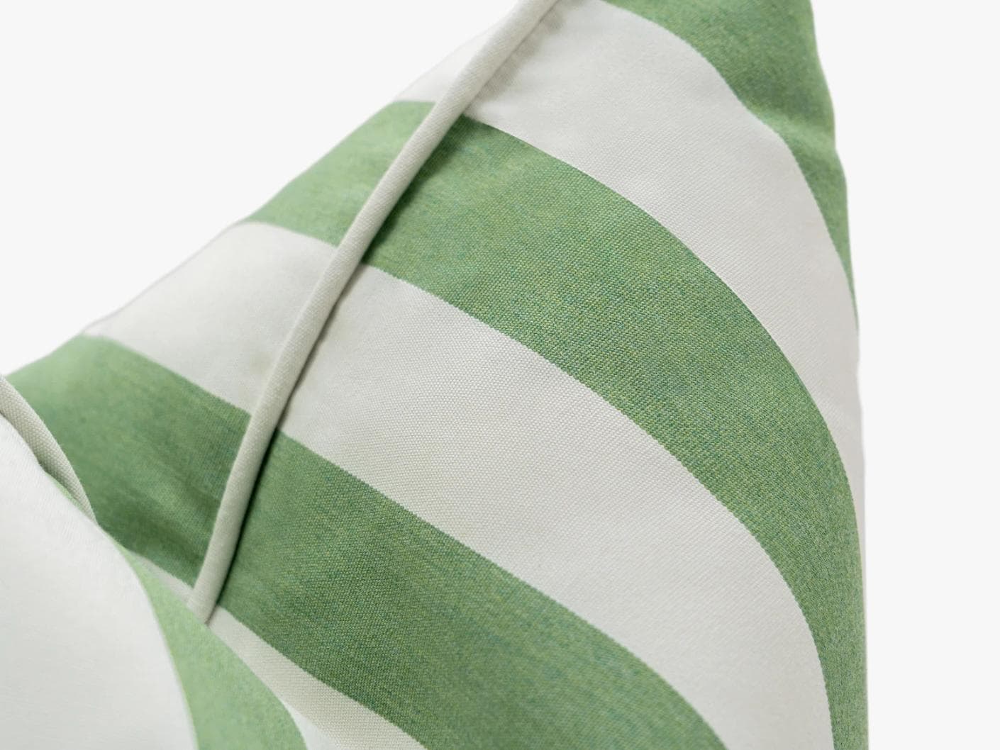 Aelia Pistachio cushion in forest green and green, shown in a product close-up as image 7