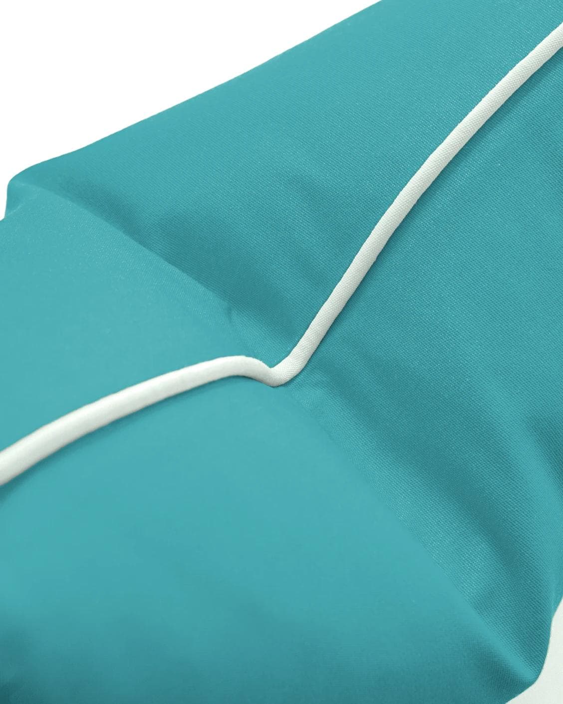Aelia Sky II cushion in coral and blue, shown in a product top view as image 8