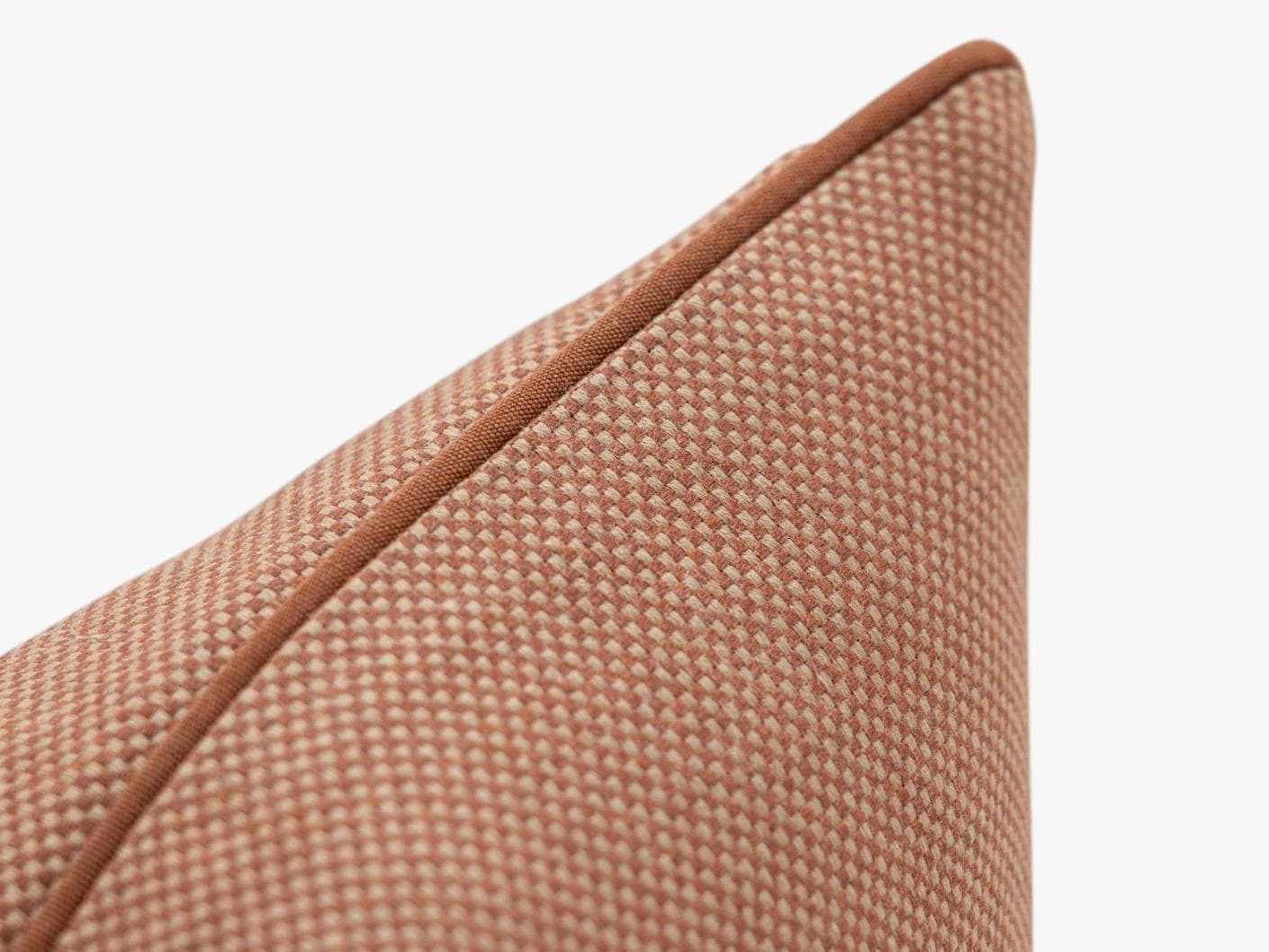 Aelia Tangelo II cushion in rust, shown in a product close-up as image 7