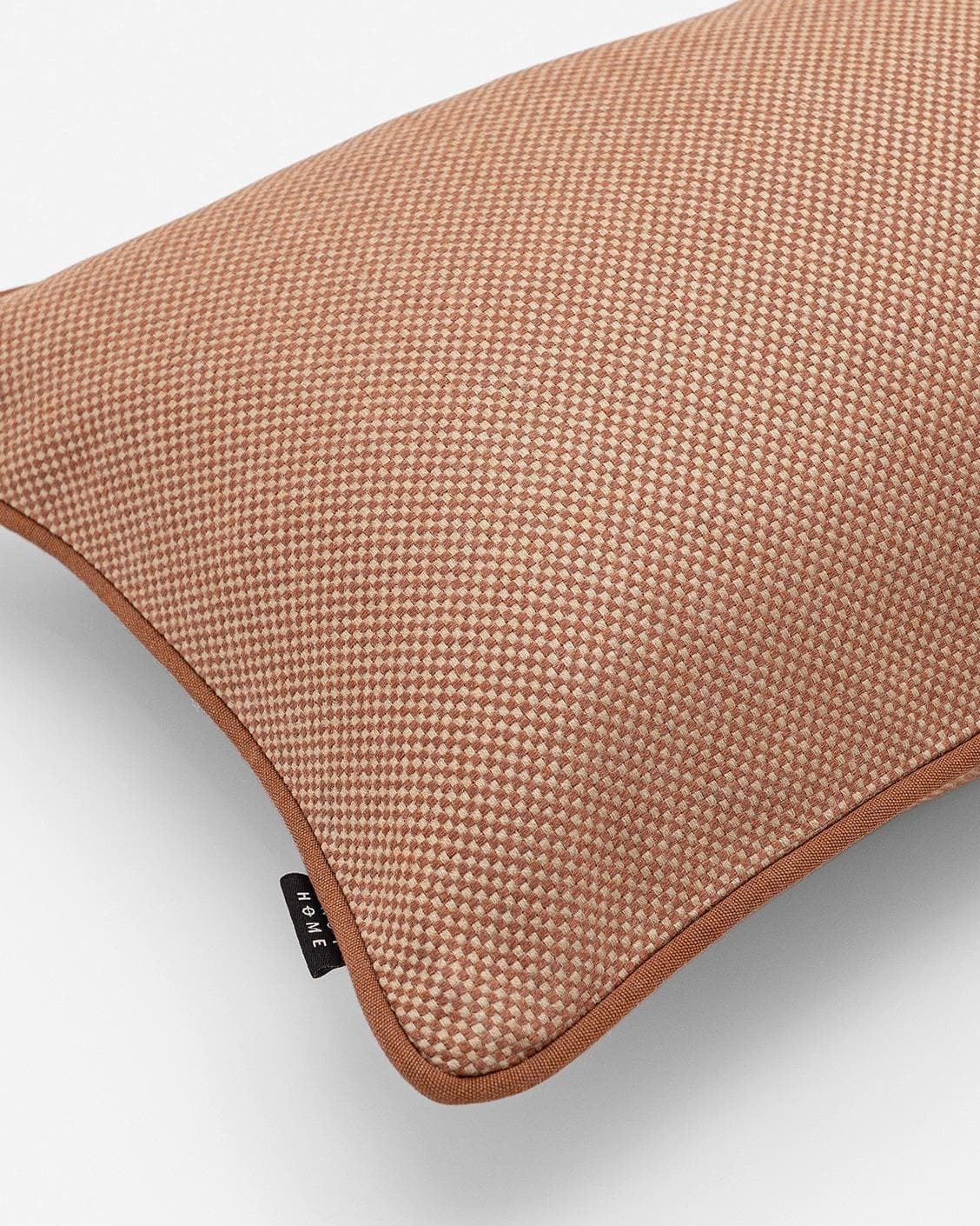 Aelia Tangelo II cushion in rust, shown in a product left view as image 8