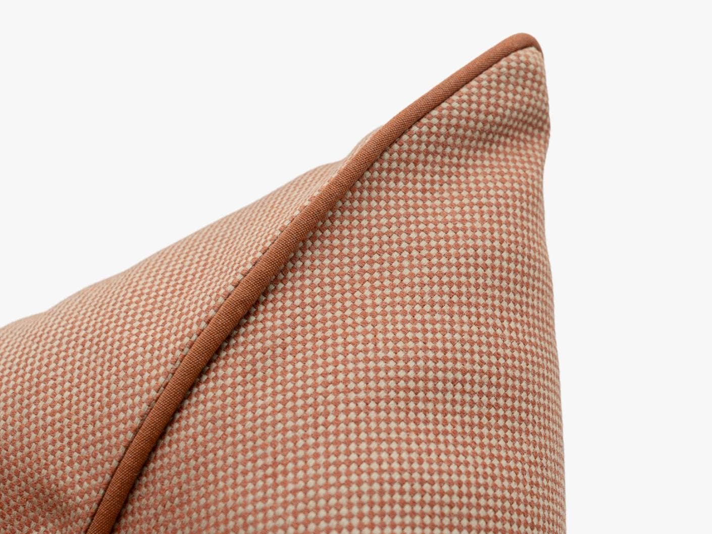 Aelia Tangelo cushion in rust, shown in a product close-up as image 8