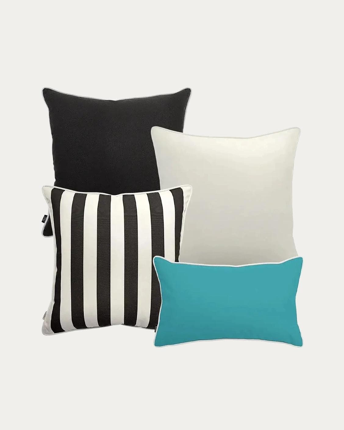 Aelius Bundle outdoor bundles in ivory, turquoise and black, shown in a product as image 1