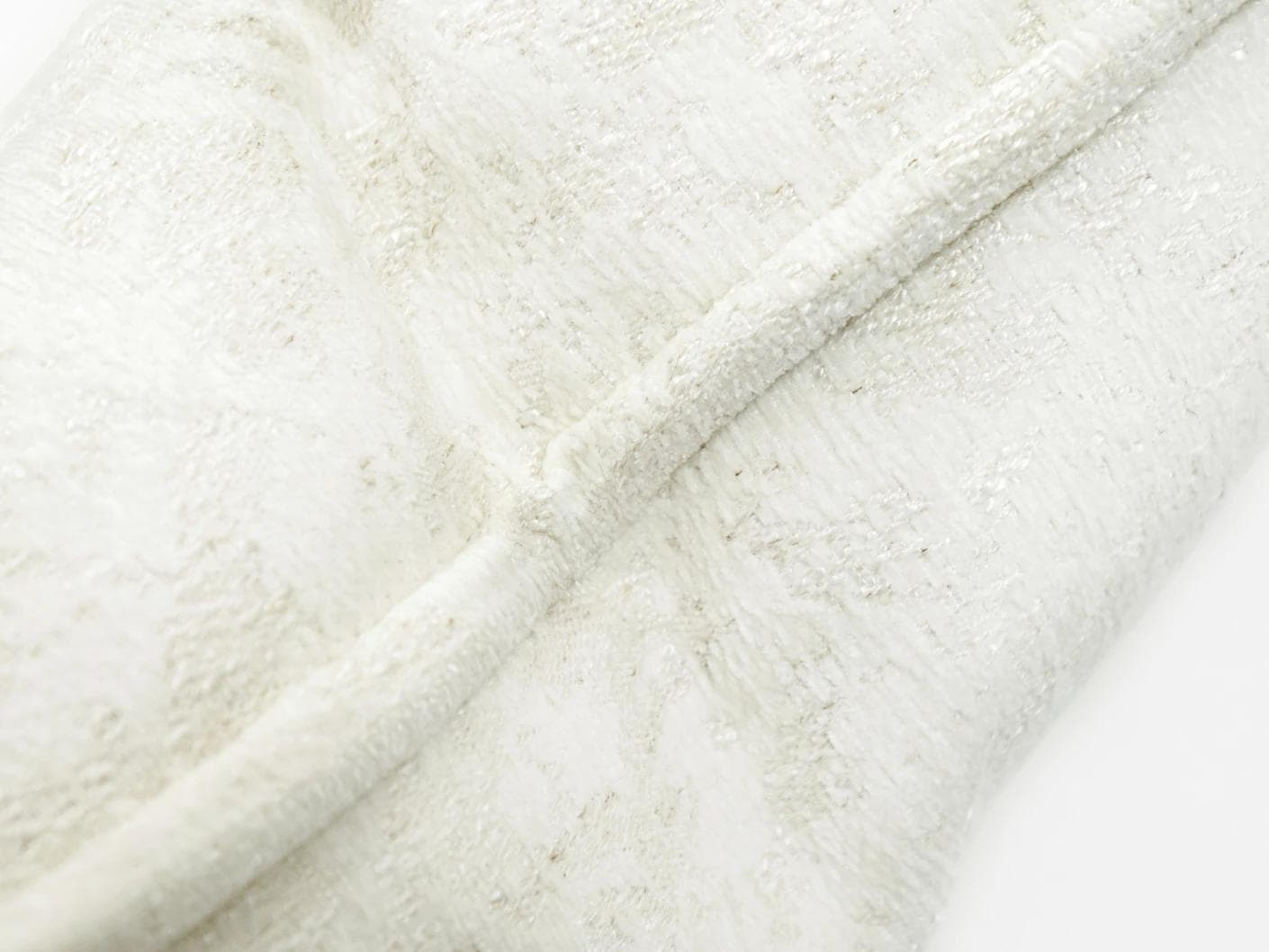 Aidan Bianca cushion in white, shown in a product top view as image 3
