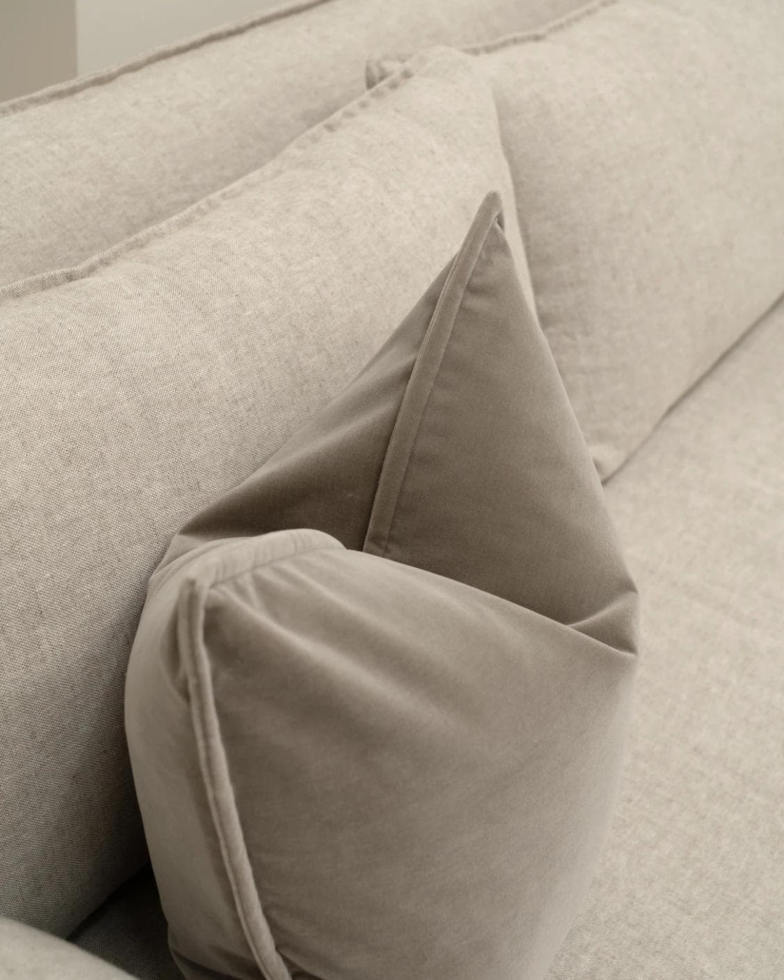 Alessandra Alpaca cushion in brown, shown in a product left view as image 8