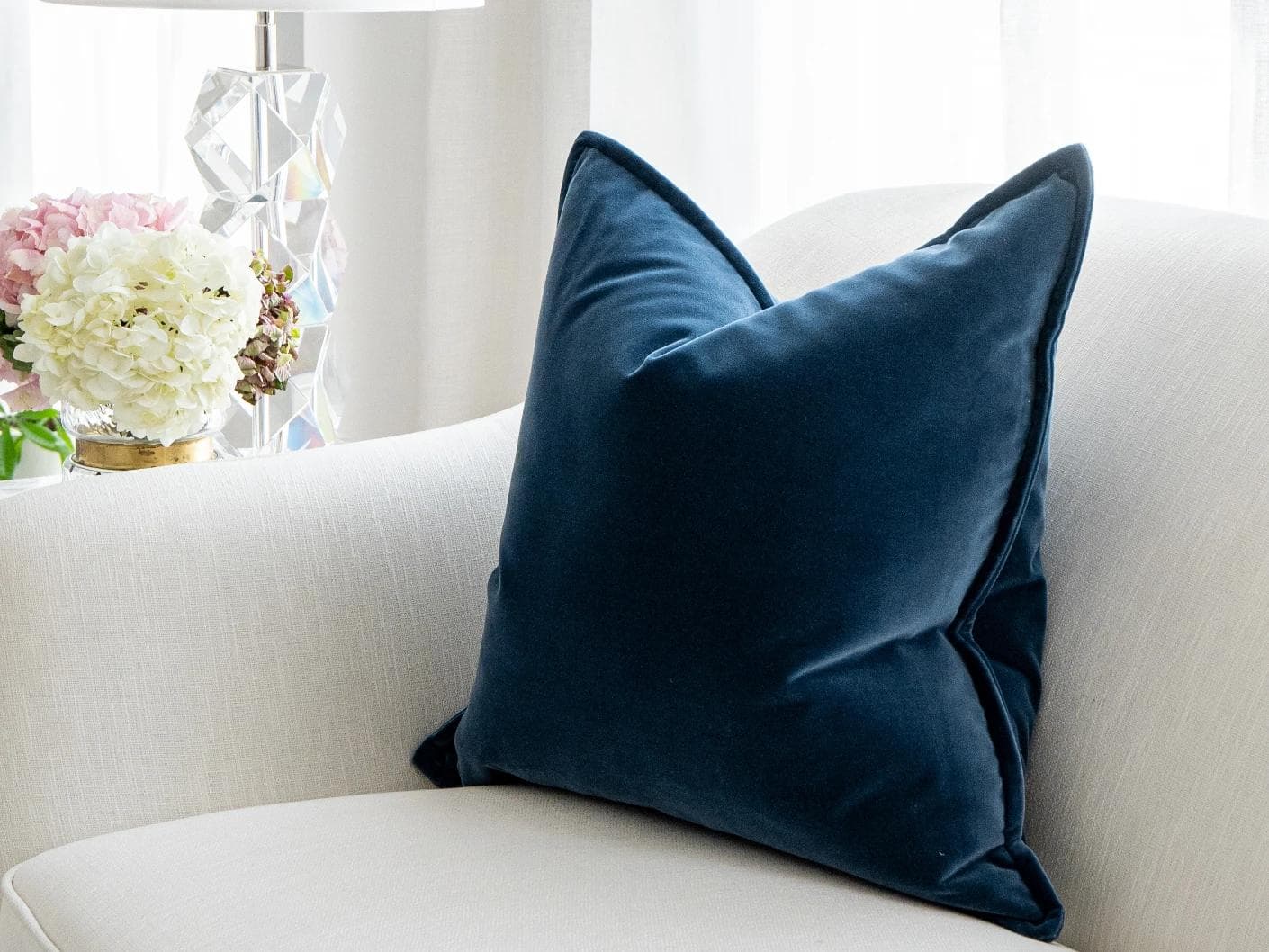 Alessandra Canova single - indoor in royal blue and blue, shown in a lifestyle right view as image 1