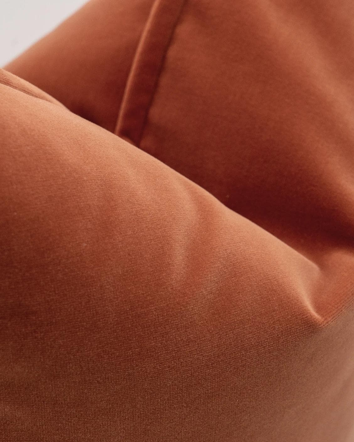 Alessandra Crimson cushion in orange, shown in a product close-up as image 7