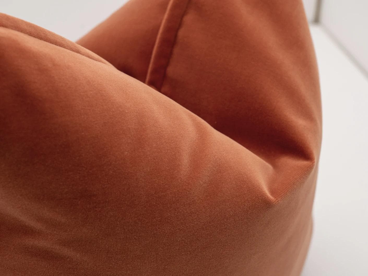 Alessandra Crimson cushion in orange, shown in a product close-up as image 7