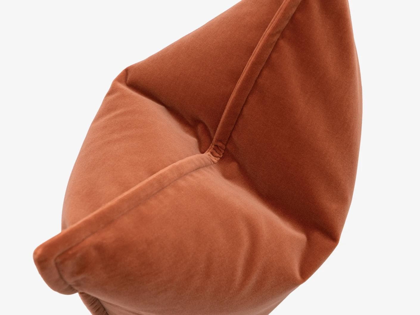 Alessandra Crimson cushion in orange, shown in a product top view as image 10