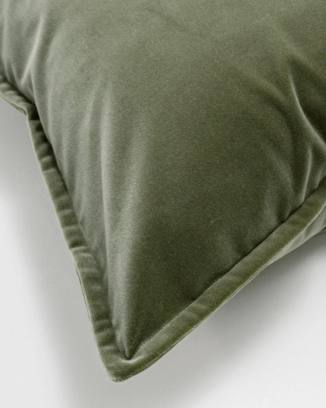 Alessandra Forest cushion in green and forest green, shown in a product top view as image 10
