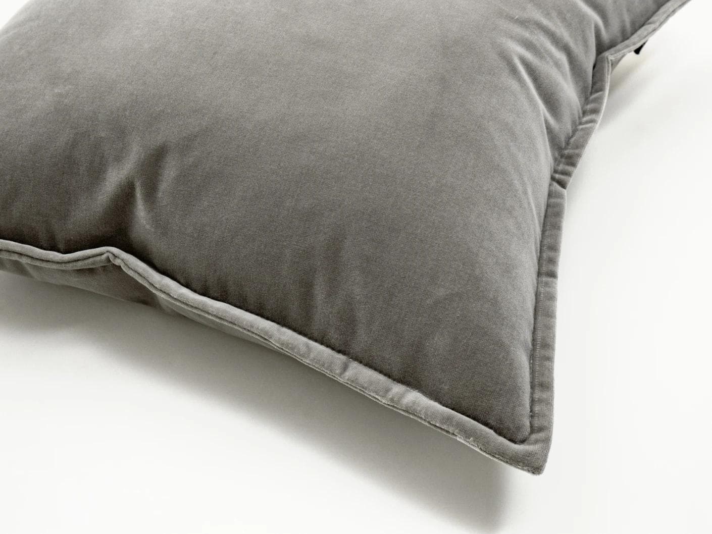 Alessandra Laurent cushion in grey, shown in a product close-up as image 2