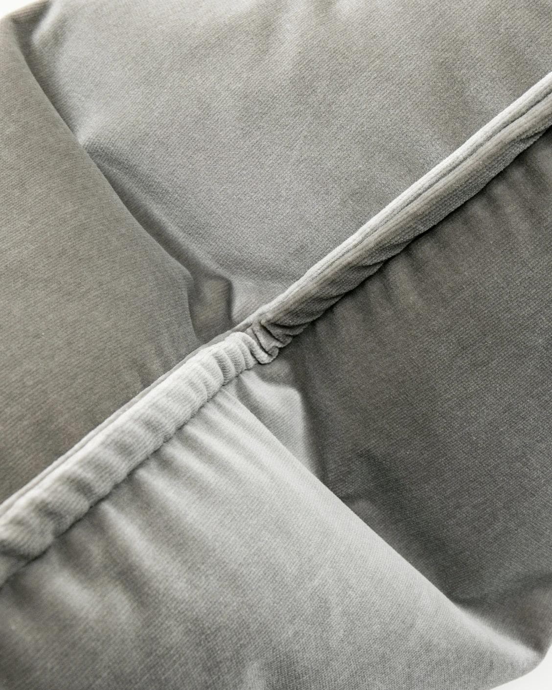 Alessandra Laurent cushion in grey, shown in a product close-up as image 3