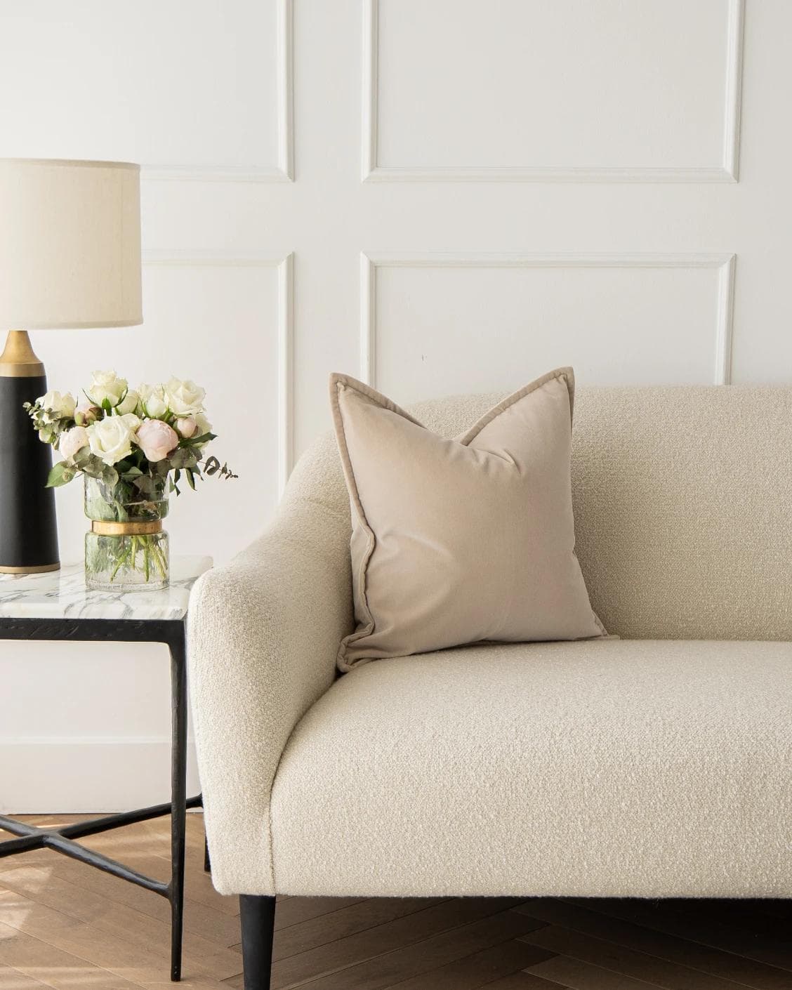 Alessandra River cushion in beige, shown in a product front view as image 7