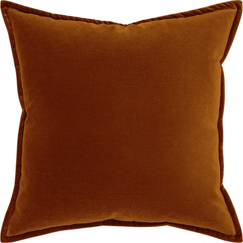 Alessandra Rust cushion in orange, shown in a product front view as image 1