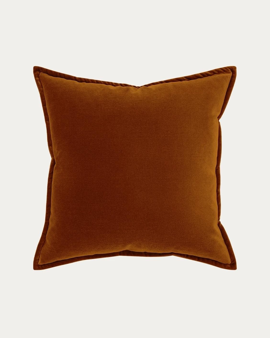 Alessandra Rust cushion in orange, shown in a product front view as image 1