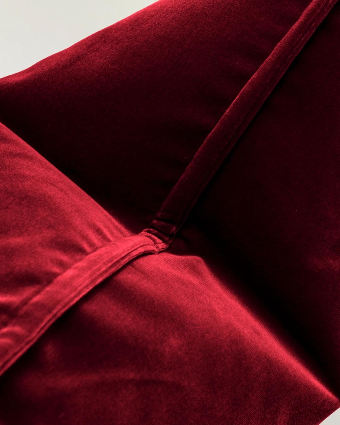 Alessandra Scarlet cushion in red, shown in a product close-up as image 7