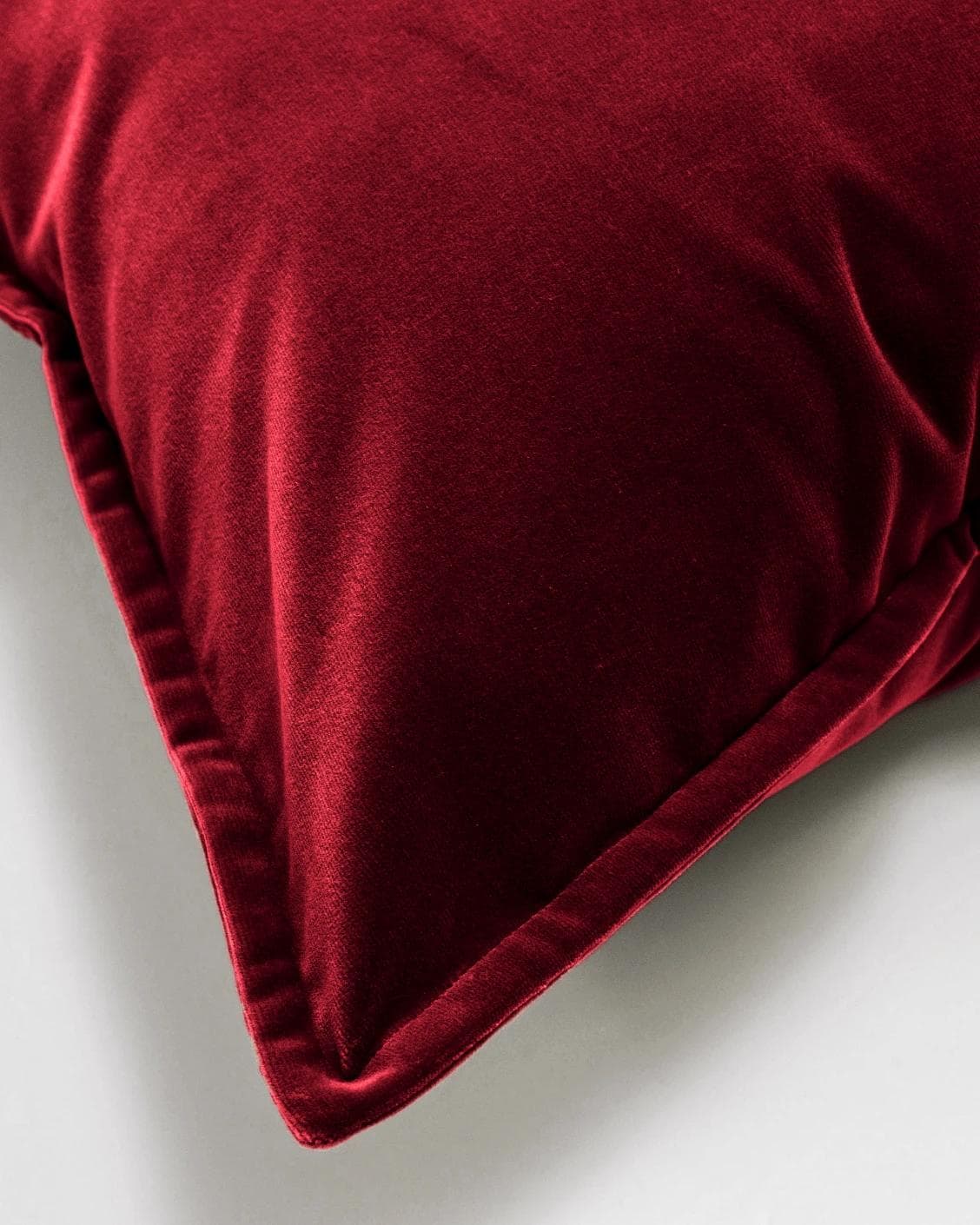 Alessandra Scarlet cushion in red, shown in a product top view as image 8