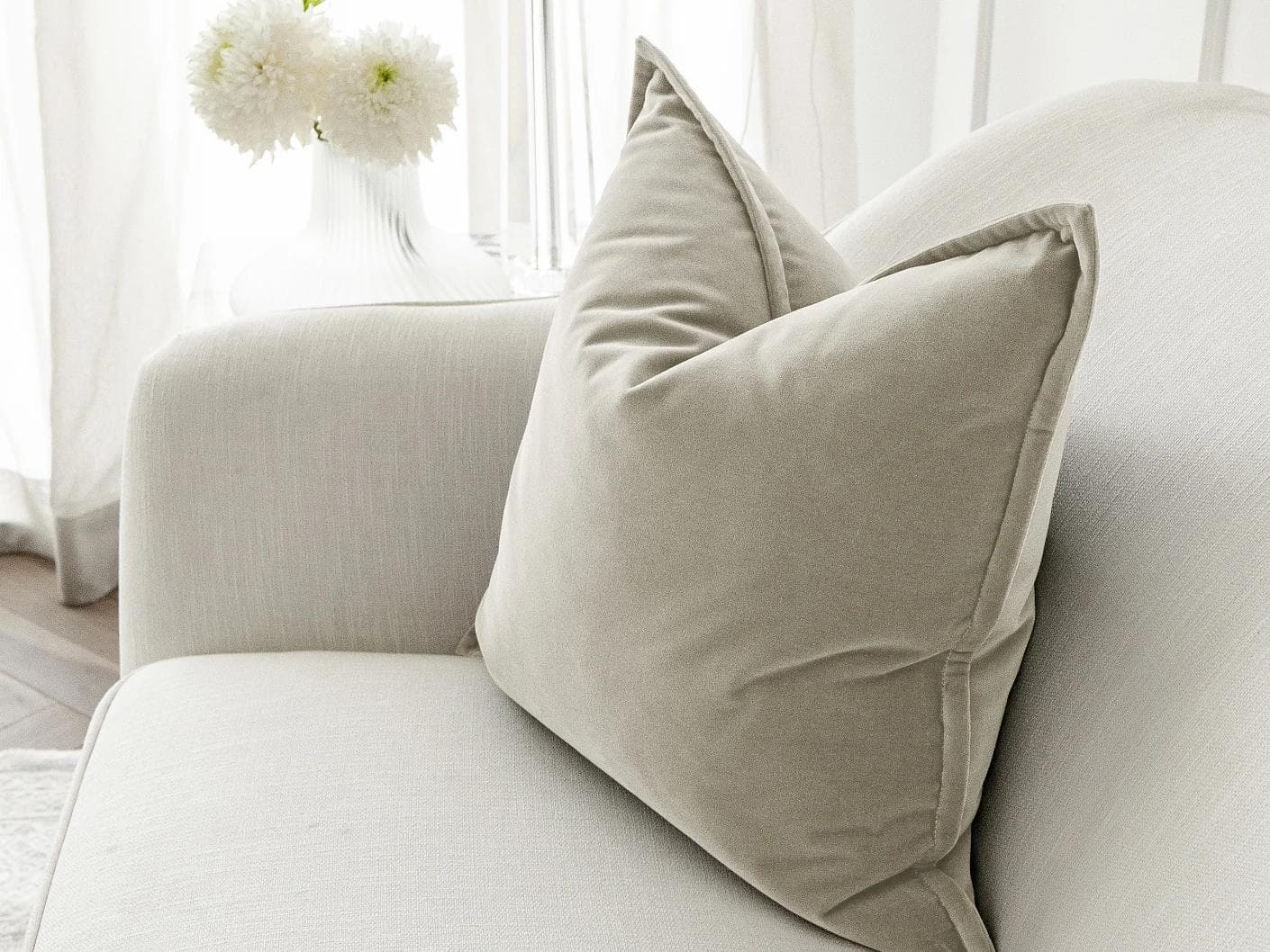 Alessandra Taupe single - indoor in brown and grey, shown in a lifestyle right view as image 3