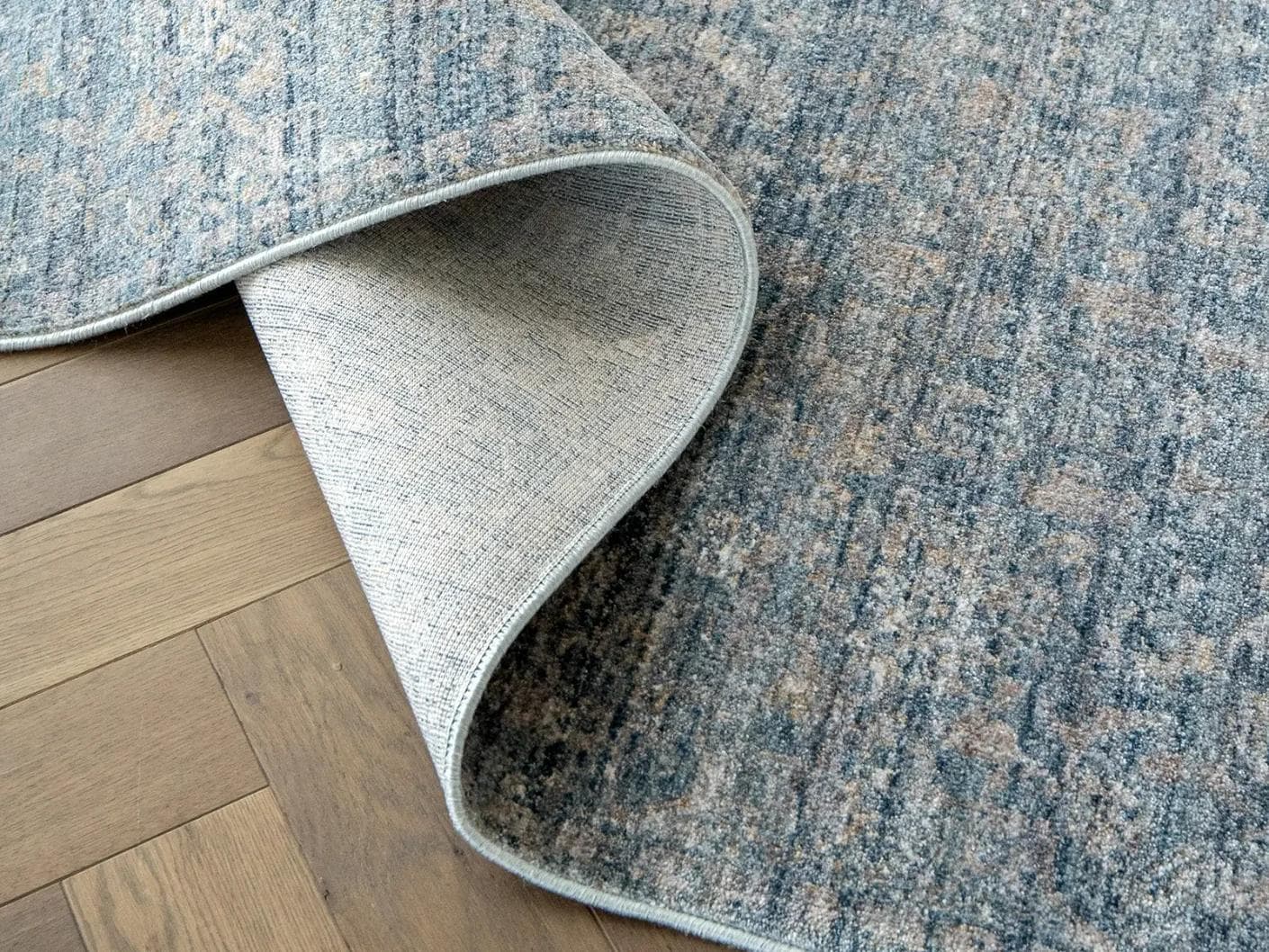 Alexander Azure carpet in blue, shown in a product close-up top view as image 10