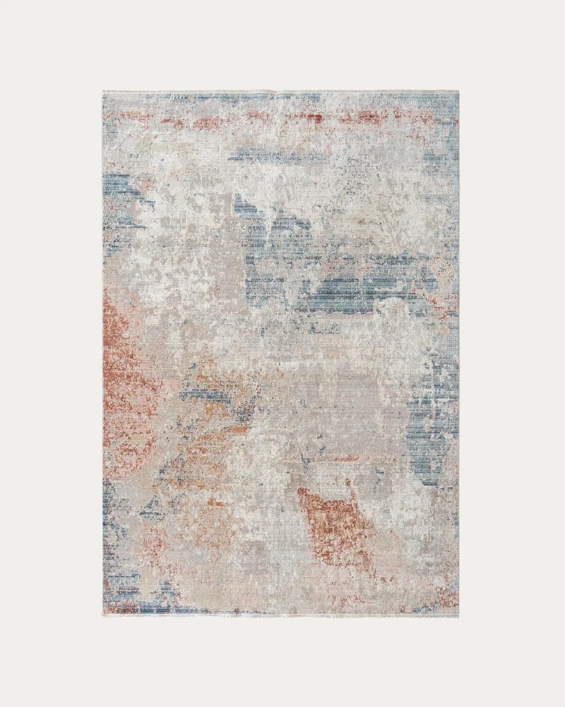 Alexander Russell carpets in beige, rust and blue, shown in a product top view as image 1