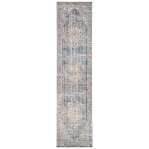 Alexander Sky carpets in pale blue, blue and beige, shown in a product top view as image 1