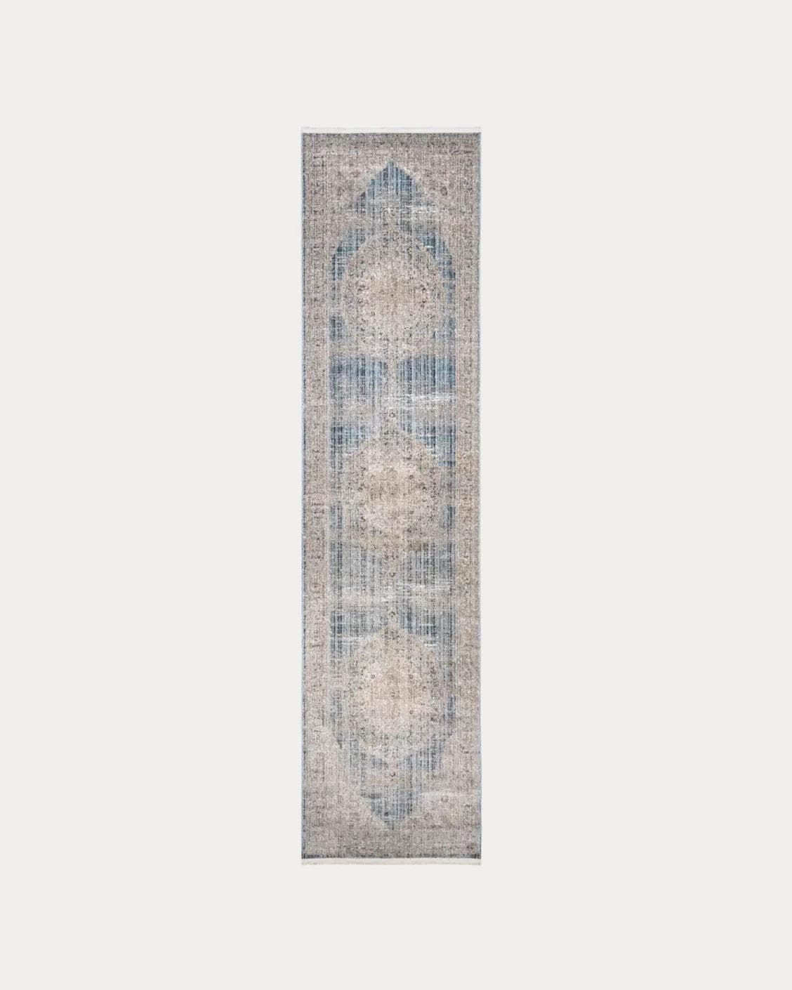 Alexander Sky carpets in pale blue, blue and beige, shown in a product top view as image 1