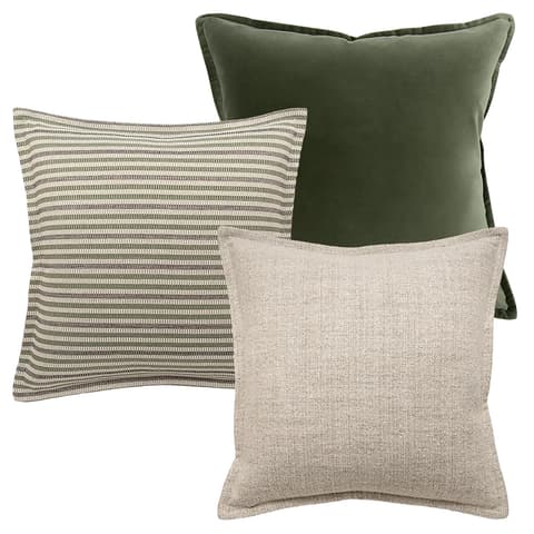 Aliva Bundle bundle - indoor in ivory, green and off white, shown in a product front view as image 1