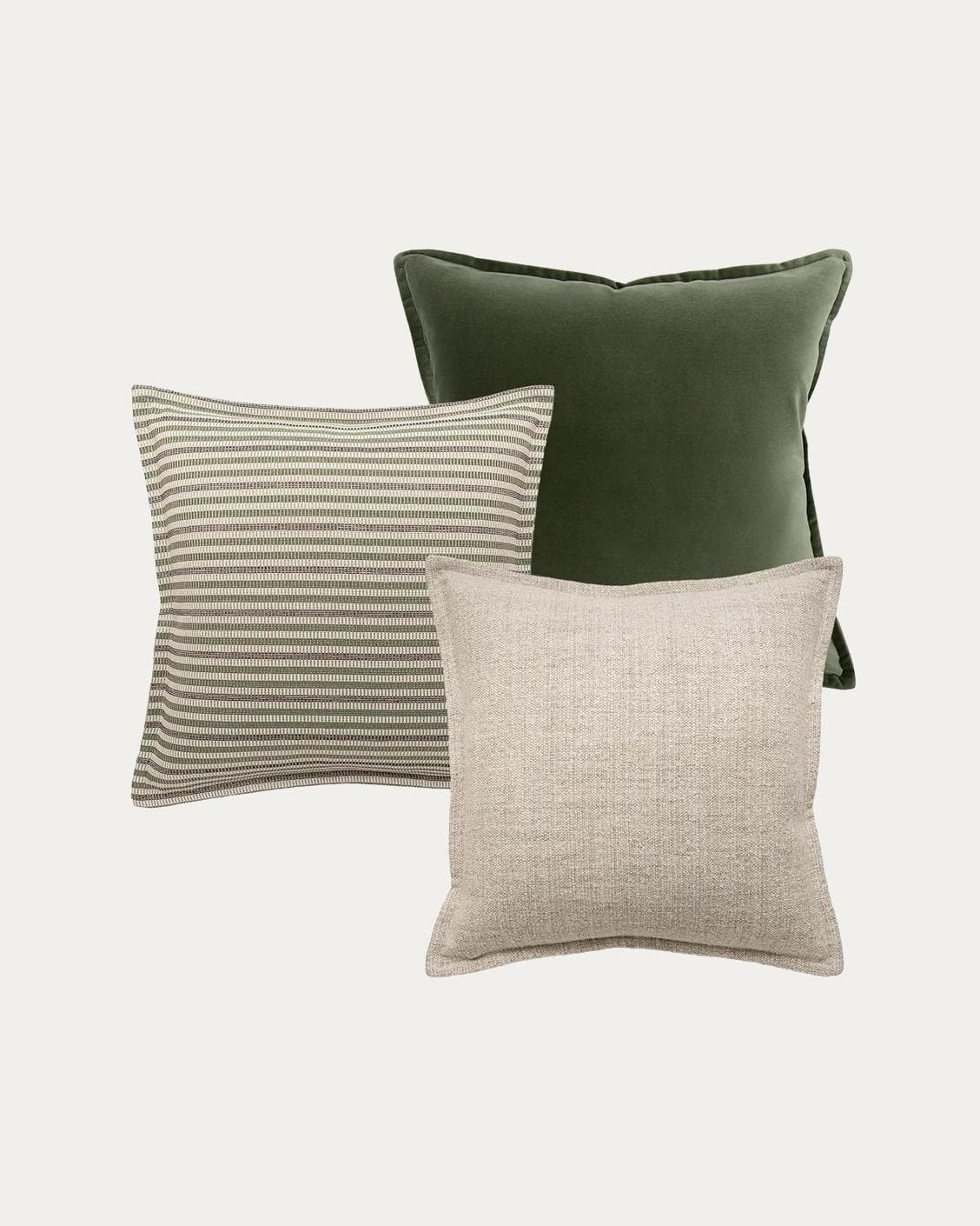 Aliva Bundle bundle - indoor in ivory, green and off white, shown in a product front view as image 1