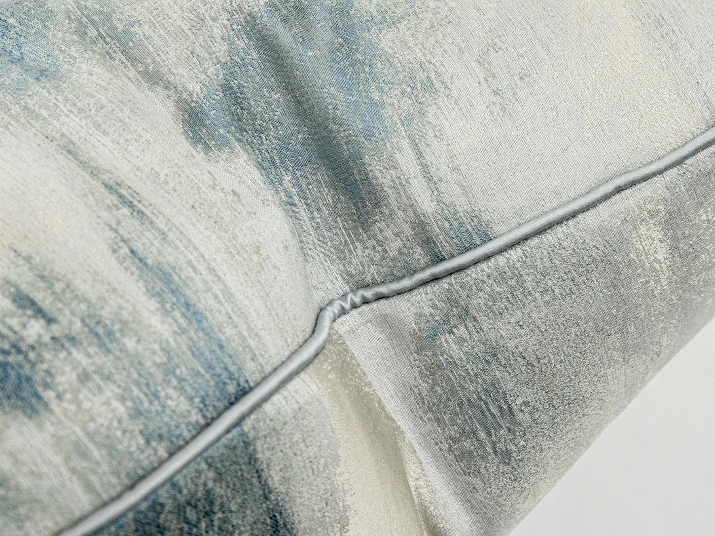 Alma Canova cushion in blue and silver, shown in a product close-up as image 7