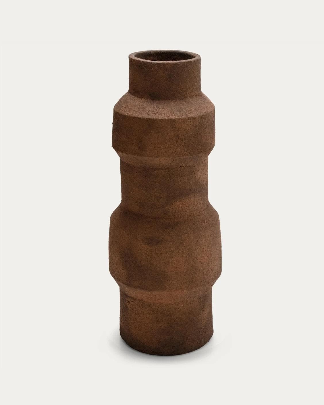 Anaya Arneson vases in rust and brown, shown in a product front view as image 1