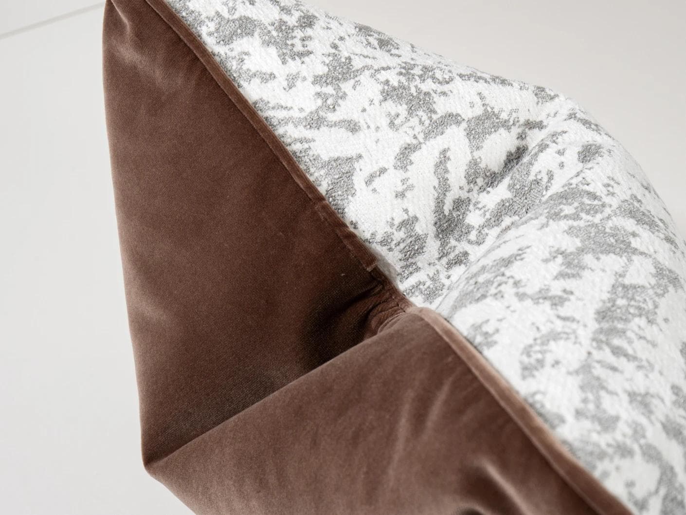 Arcie Laurent cushion in white and silver, shown in a product top view as image 11