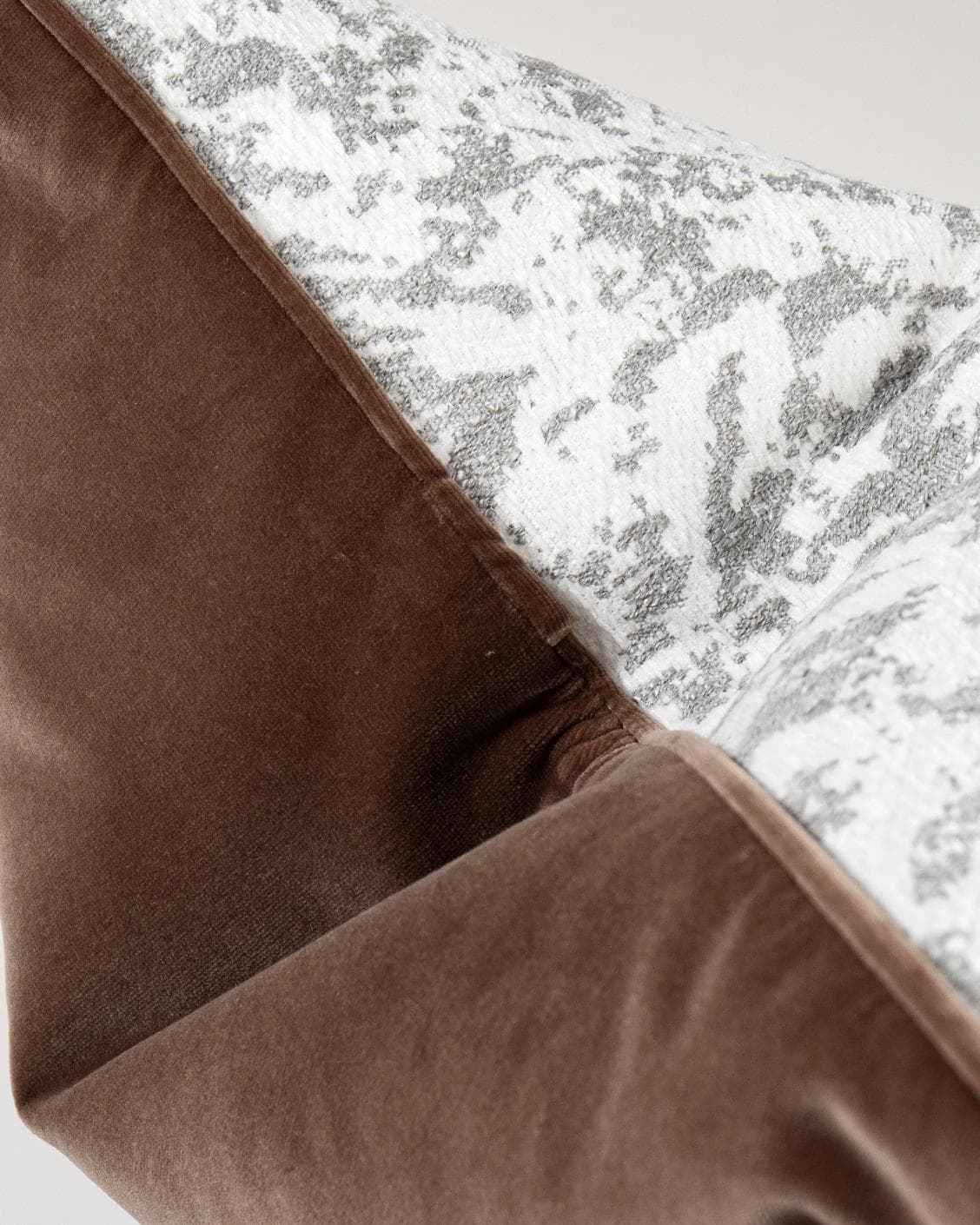 Arcie Laurent cushion in white and silver, shown in a product top view as image 11